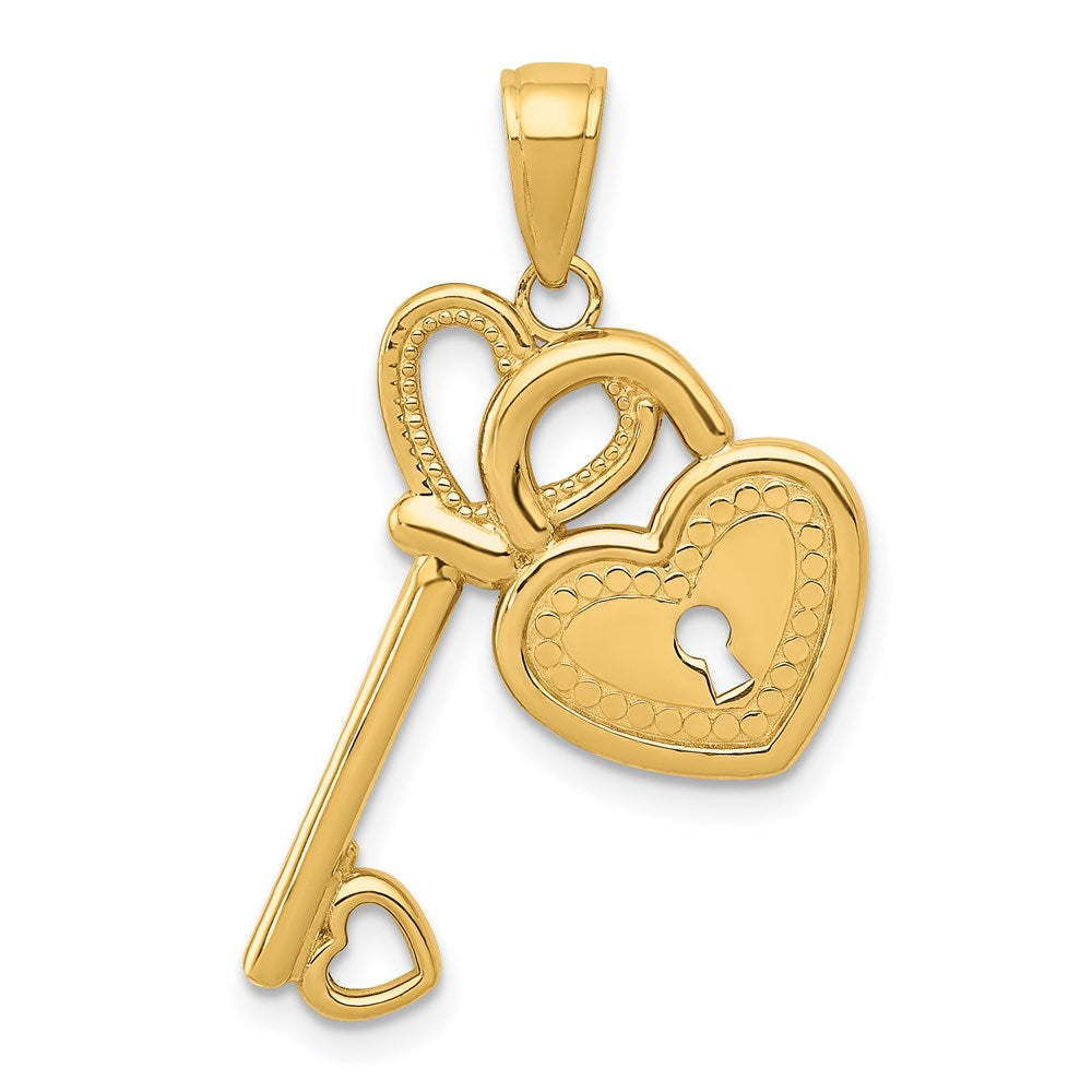 Polished;3-D;14k Yellow gold;Textured