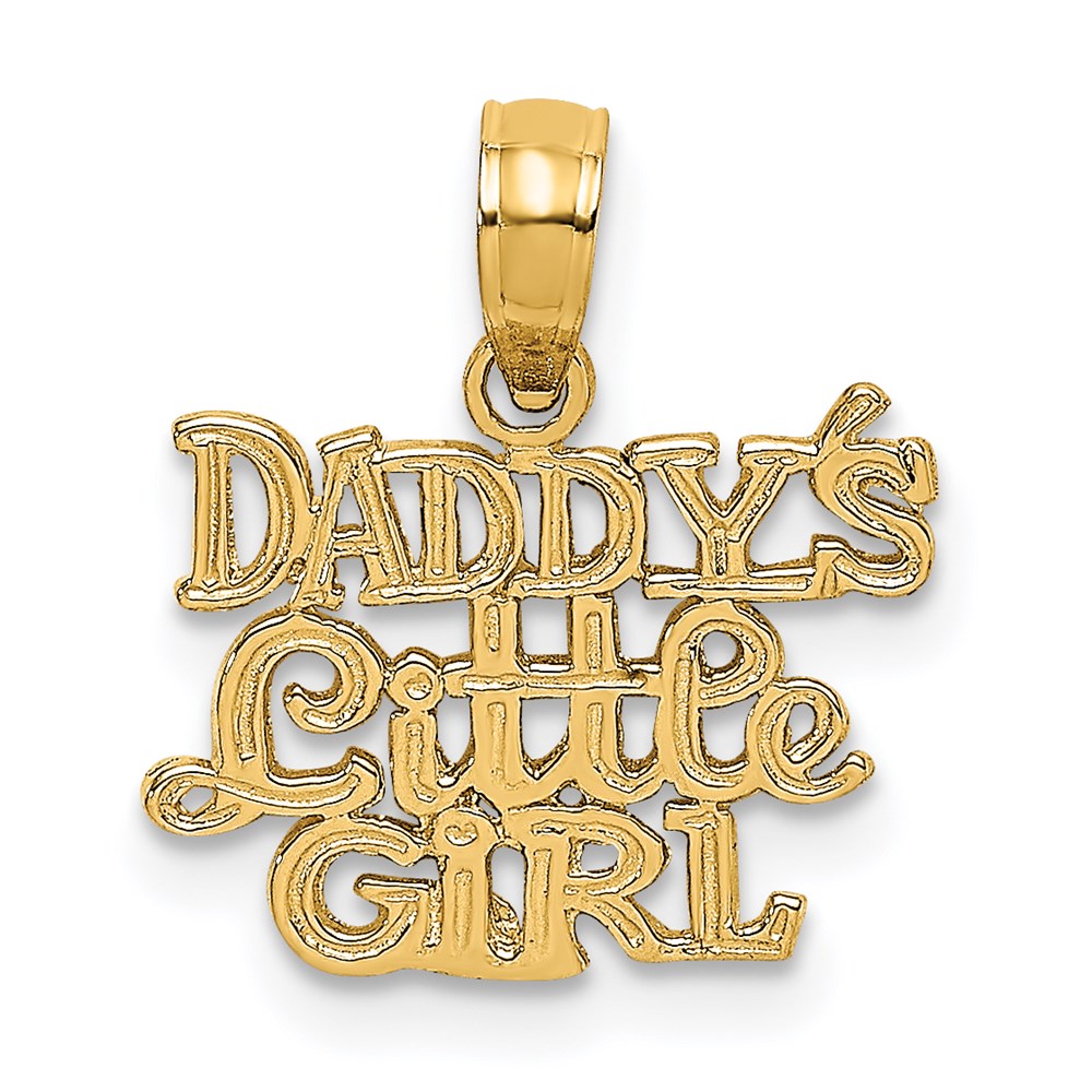 Casted;Polished;14k Yellow gold;Textured back