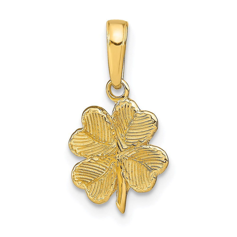 Polished;14k Yellow gold;Textured