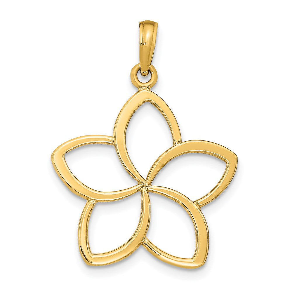 Polished;14k Yellow gold;Cut-out