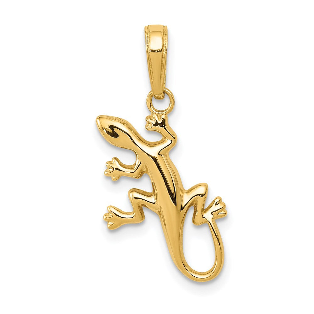 Polished;14k Yellow gold;Open back