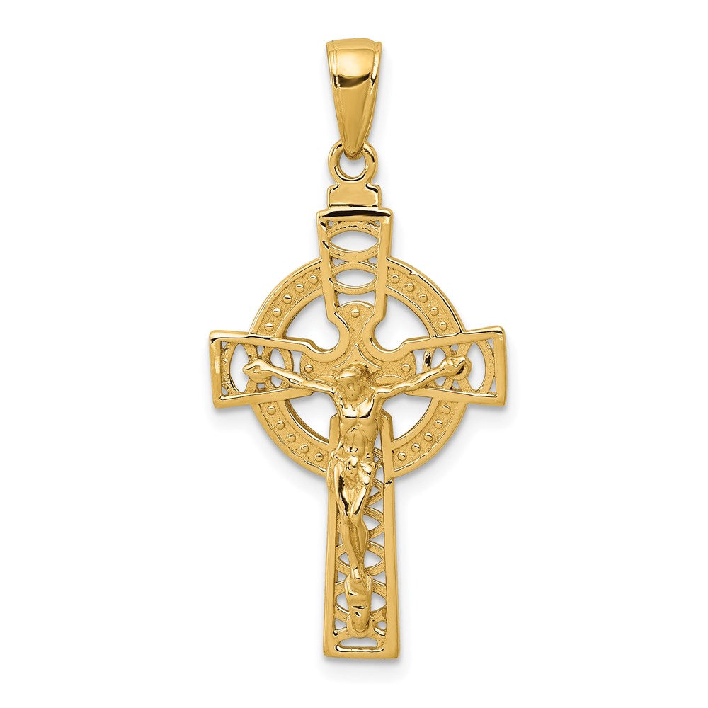 Polished;14k Yellow gold;Textured