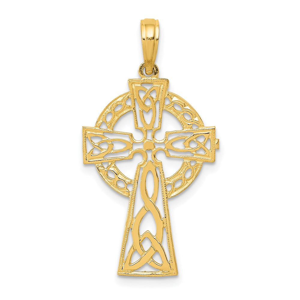 Polished;14k Yellow gold;Open