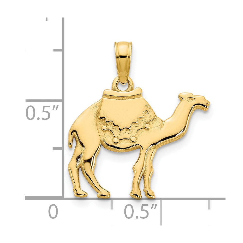 14k Camel with Fancy Saddle Charm