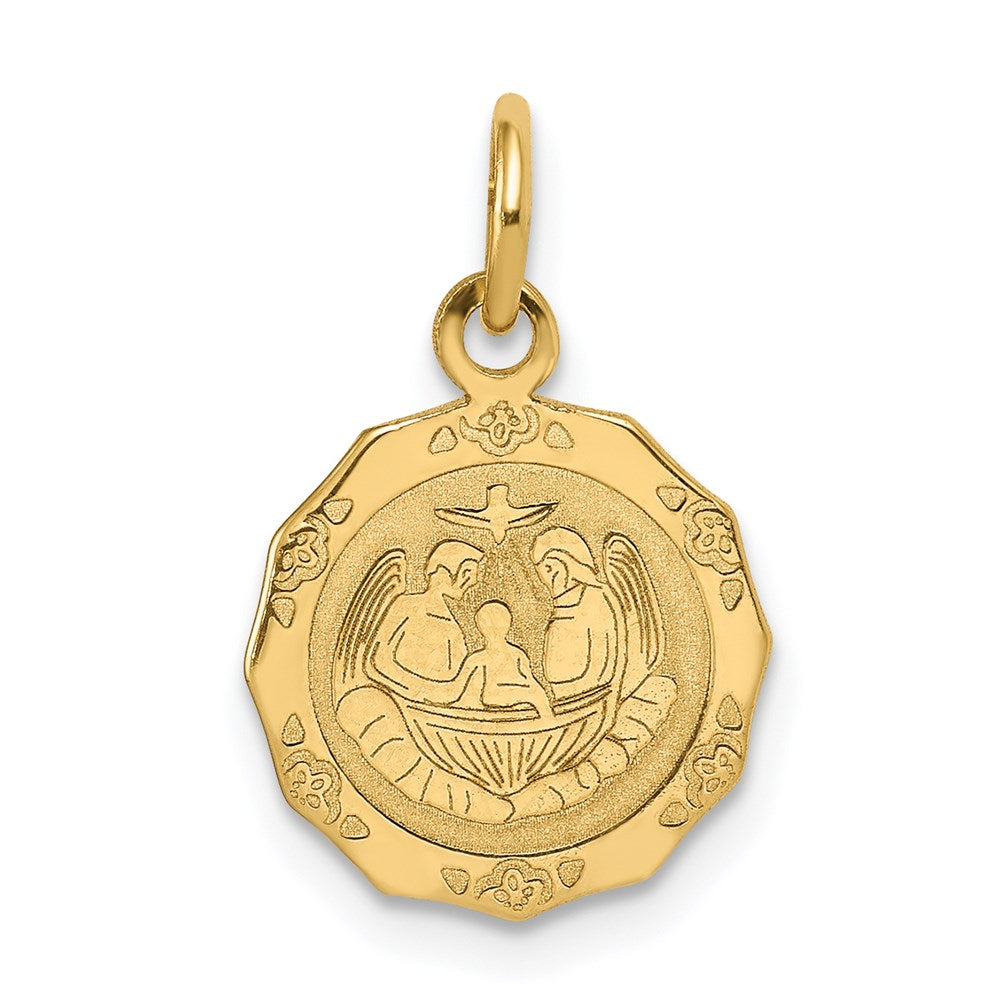 14k Yellow gold;Reversible;Not engraveable;Polished & satin