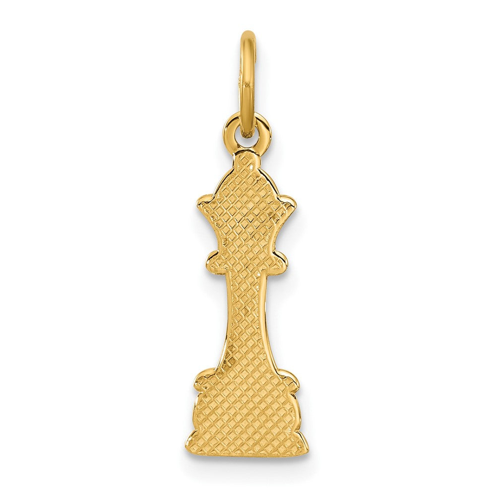 14k Fancy Queen Chess Piece Charm