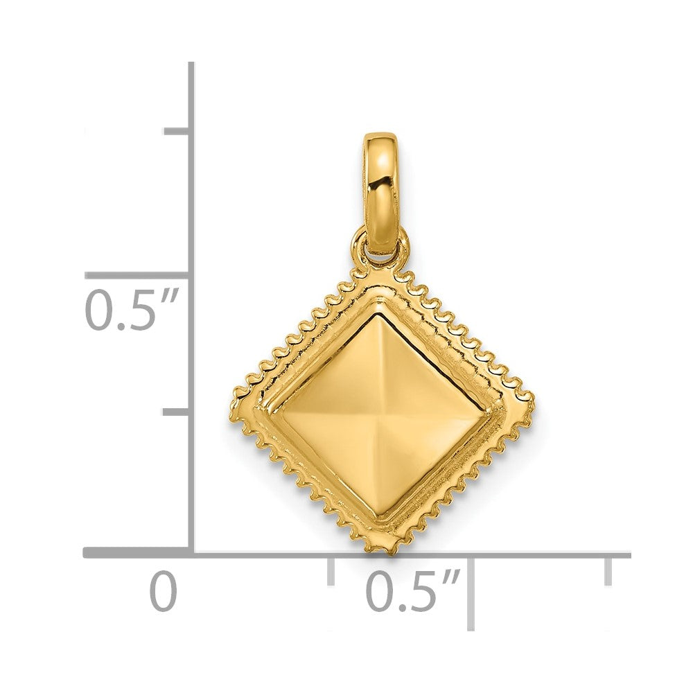 14k Fancy Ravioli Charm