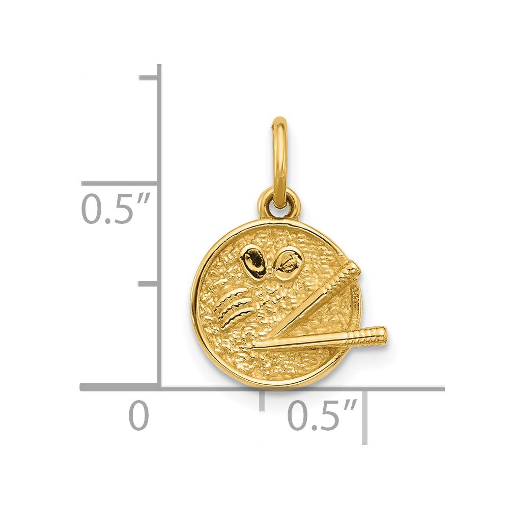 14k Fancy Ramen Bowl Charm