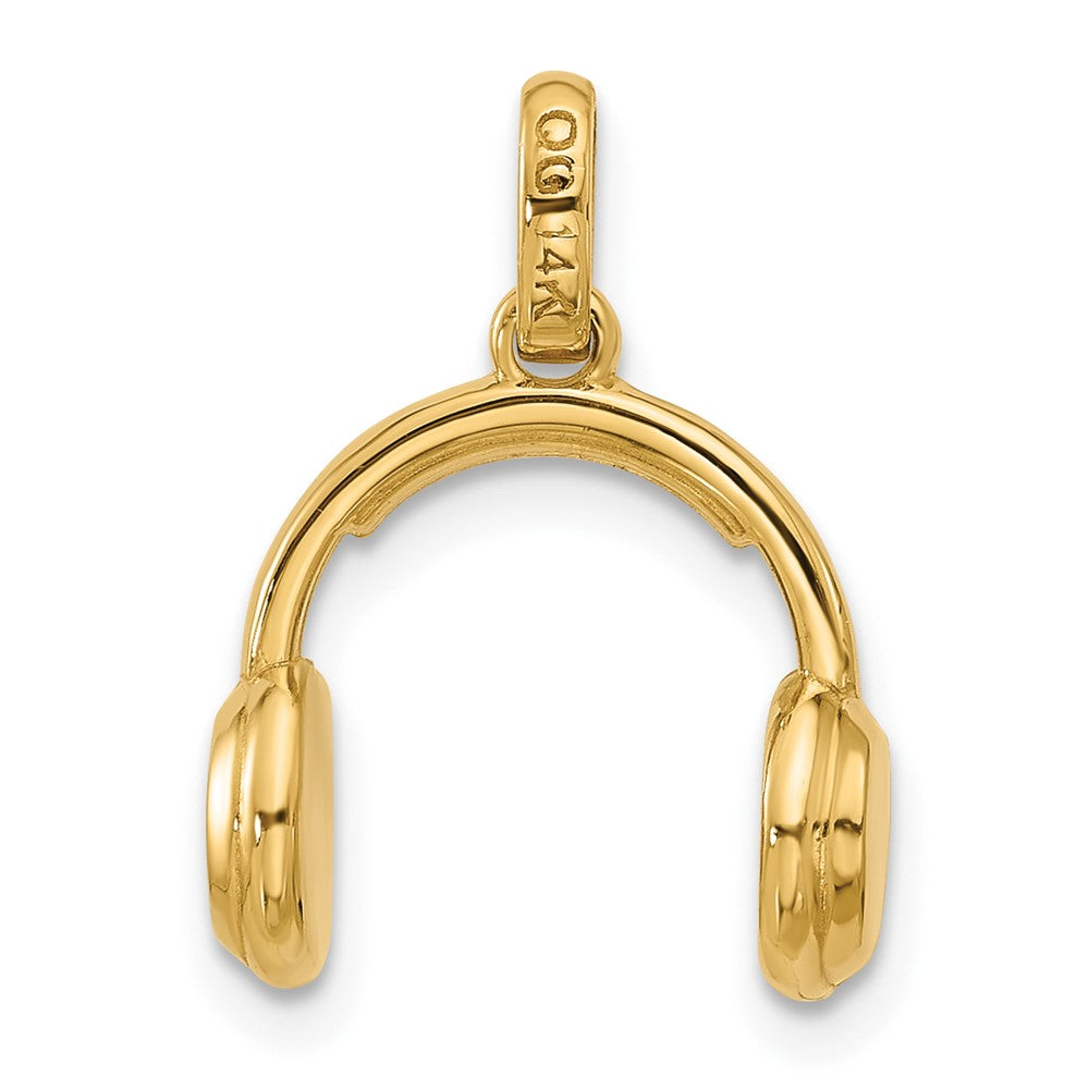 14k Fancy Headphones Charm