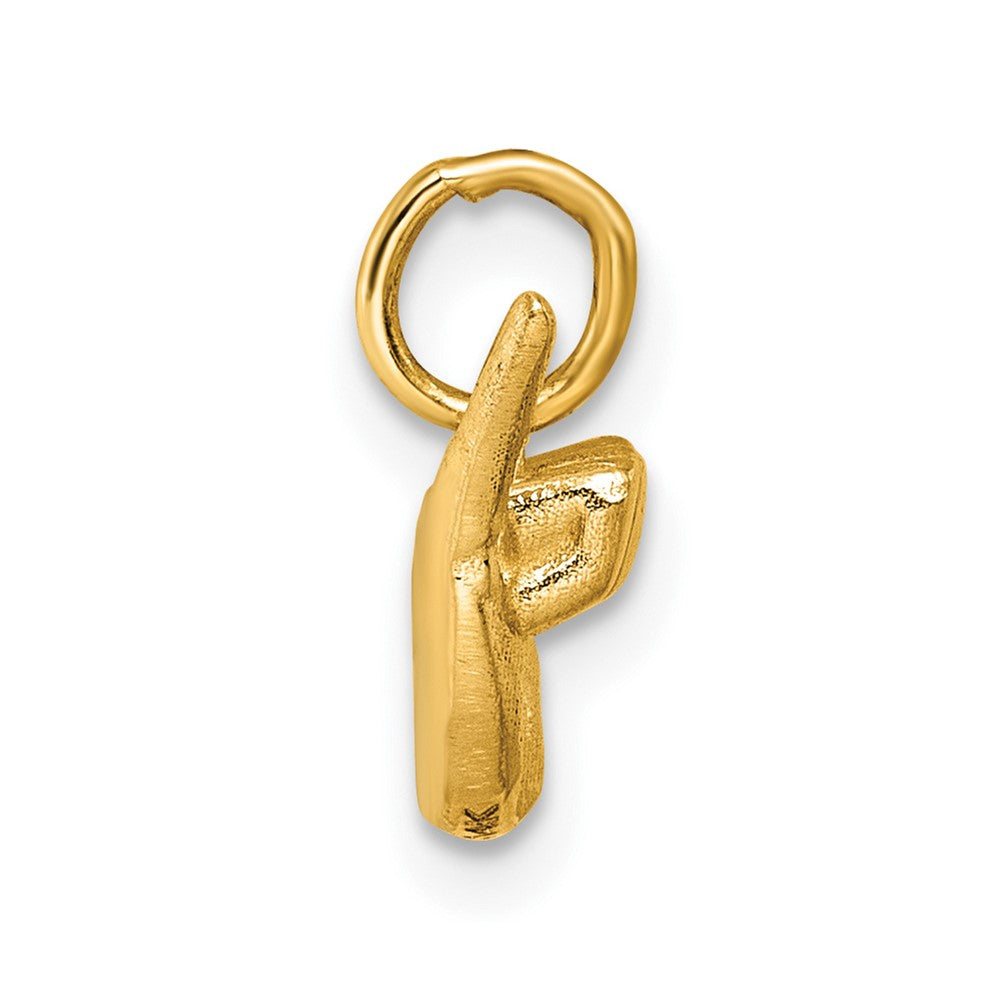 14K American Sign Language Alphabet Fingerspelling Sign Y Pendant