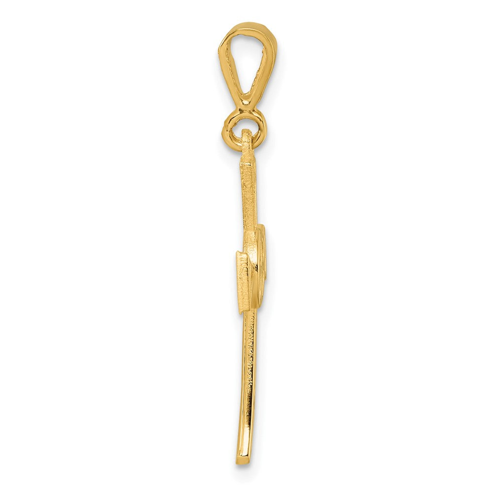 14K Polished Iona Cross Pendant