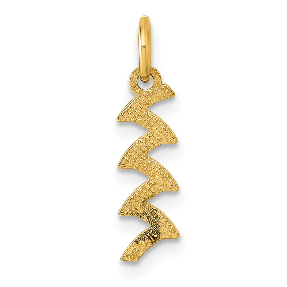 14K Polished Enameled Rainbow Falls Pendant