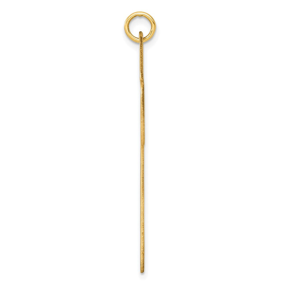 14k Large Polished Cross Charm