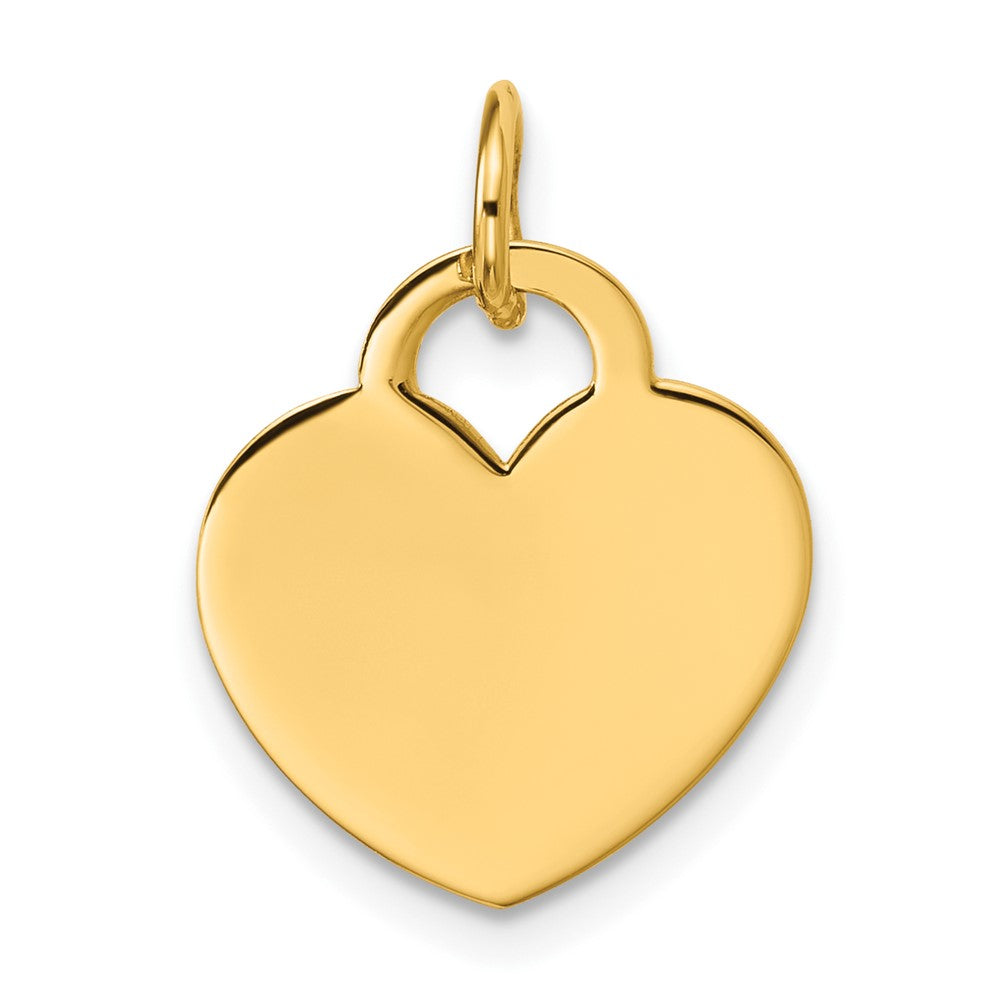 Solid;Polished;14k Yellow gold;Stamped;Engravable;Flat