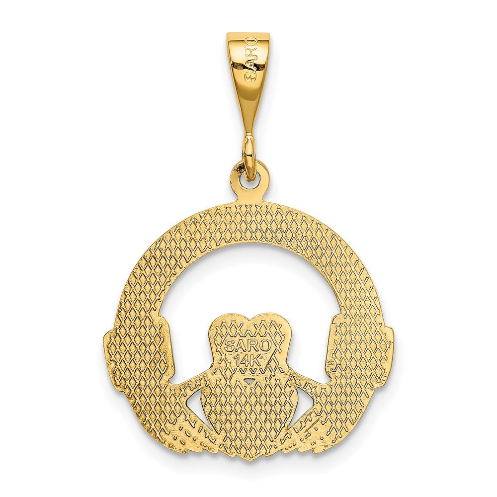 14k Claddagh Pendant