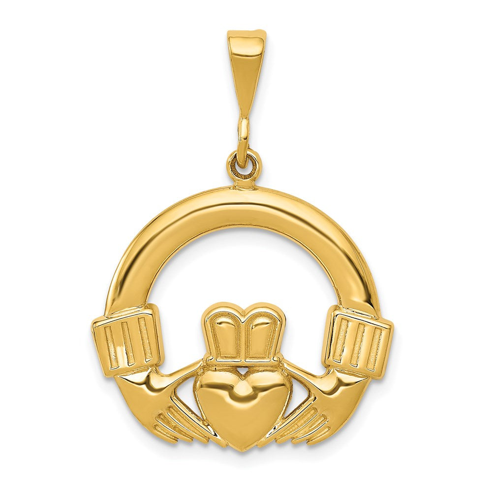 Solid;Casted;Polished;14k Yellow gold