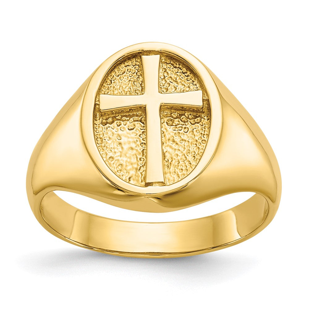 Solid;Casted;Polished;14k Yellow gold;Open back