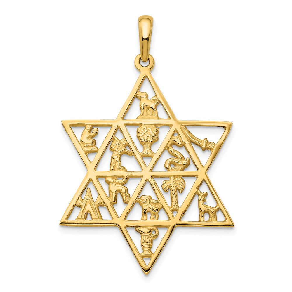 Solid;Polished;14k Yellow gold;Flat back;Open back;Polished back