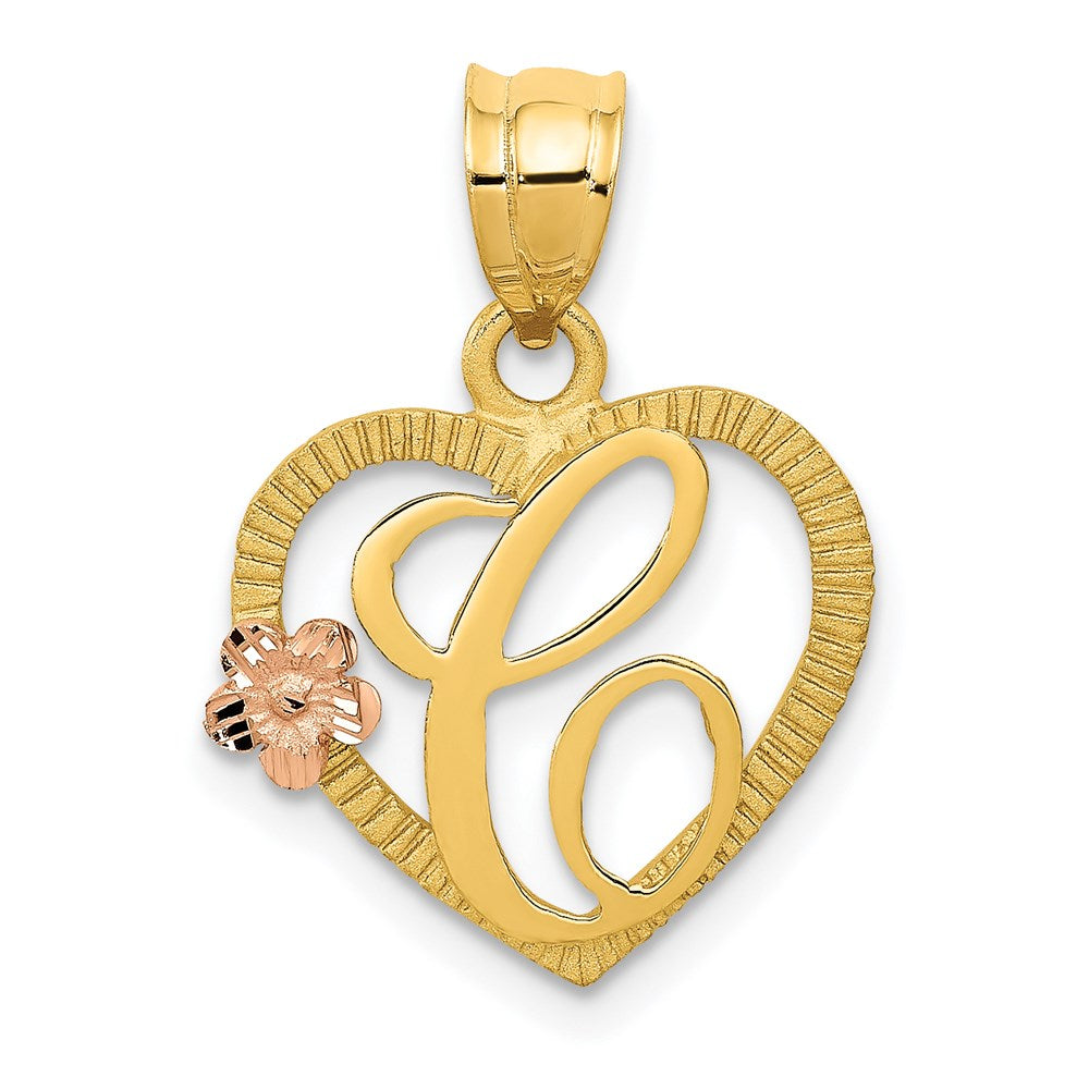 Solid;Casted;Diamond-cut;14K Two-tone;Textured;Textured back;Polished & satin