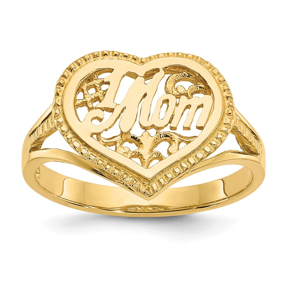Casted;Diamond-cut;Polished;14k Yellow gold
