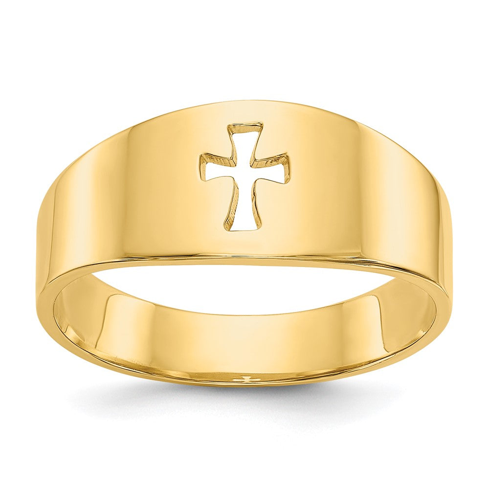 Solid;Polished;14k Yellow gold