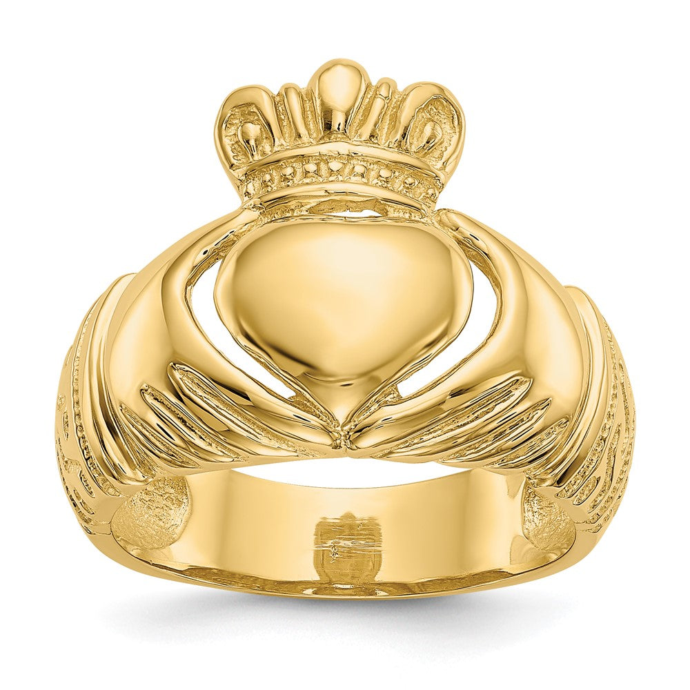 Solid;Polished;14k Yellow gold
