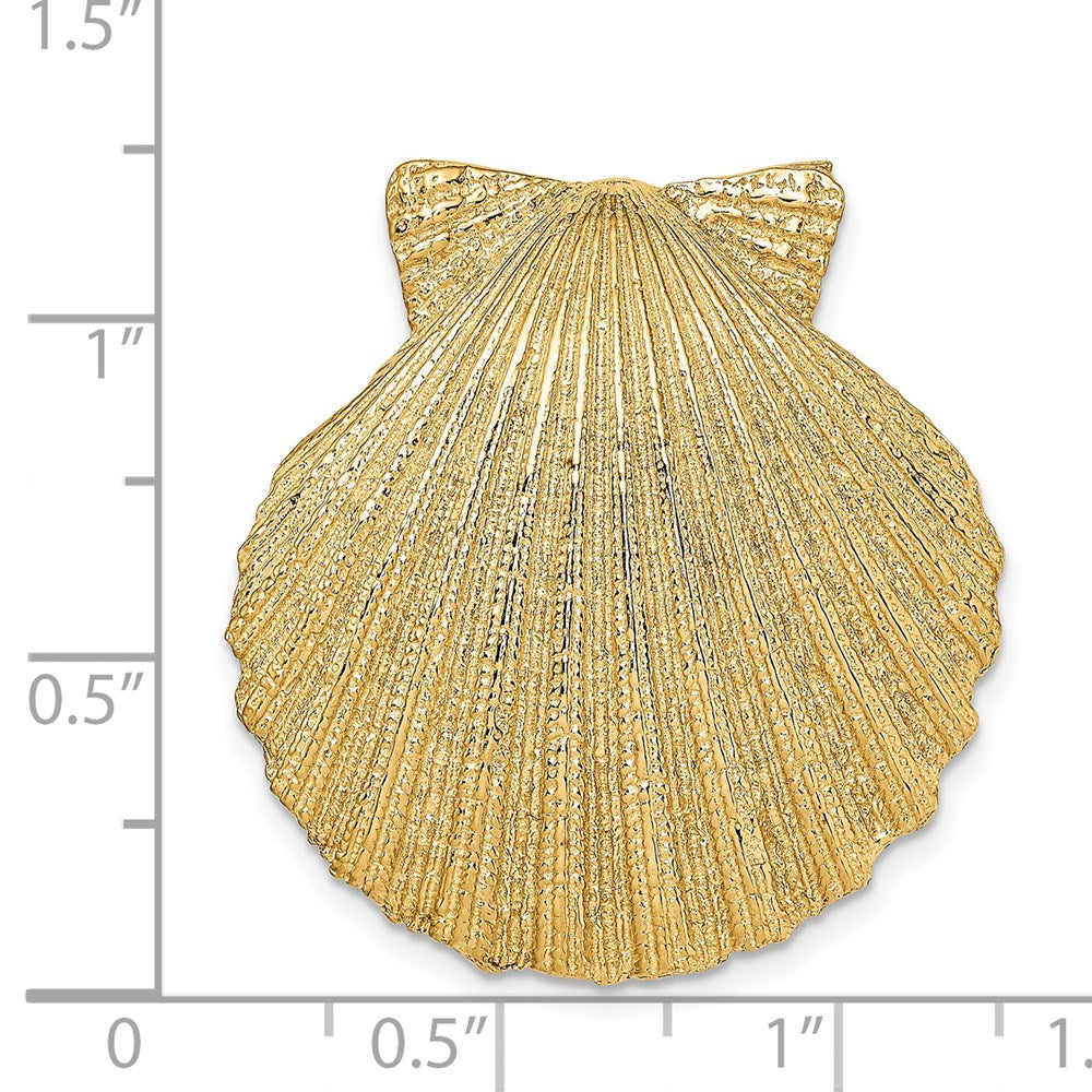 14K Fits Up To 8mm and 10mm Scallop Shell Omega Slide