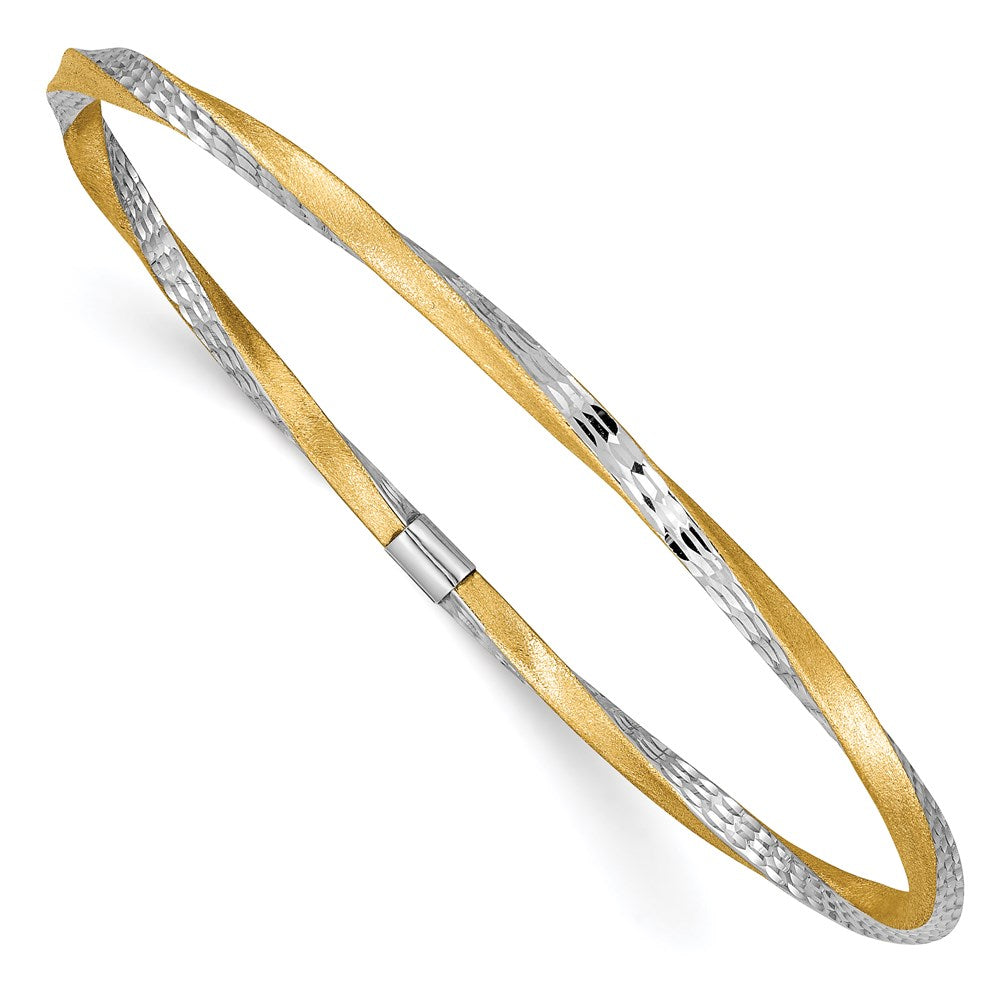 Diamond-cut;Polished;Satin;Slip on;Round;Hollow tube