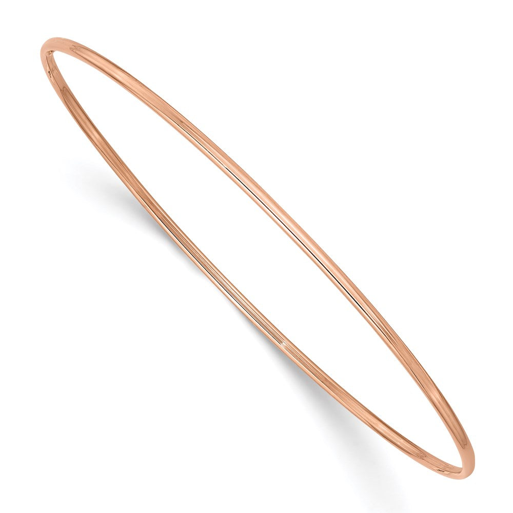 Polished;Hollow;14k Rose gold;Slip on