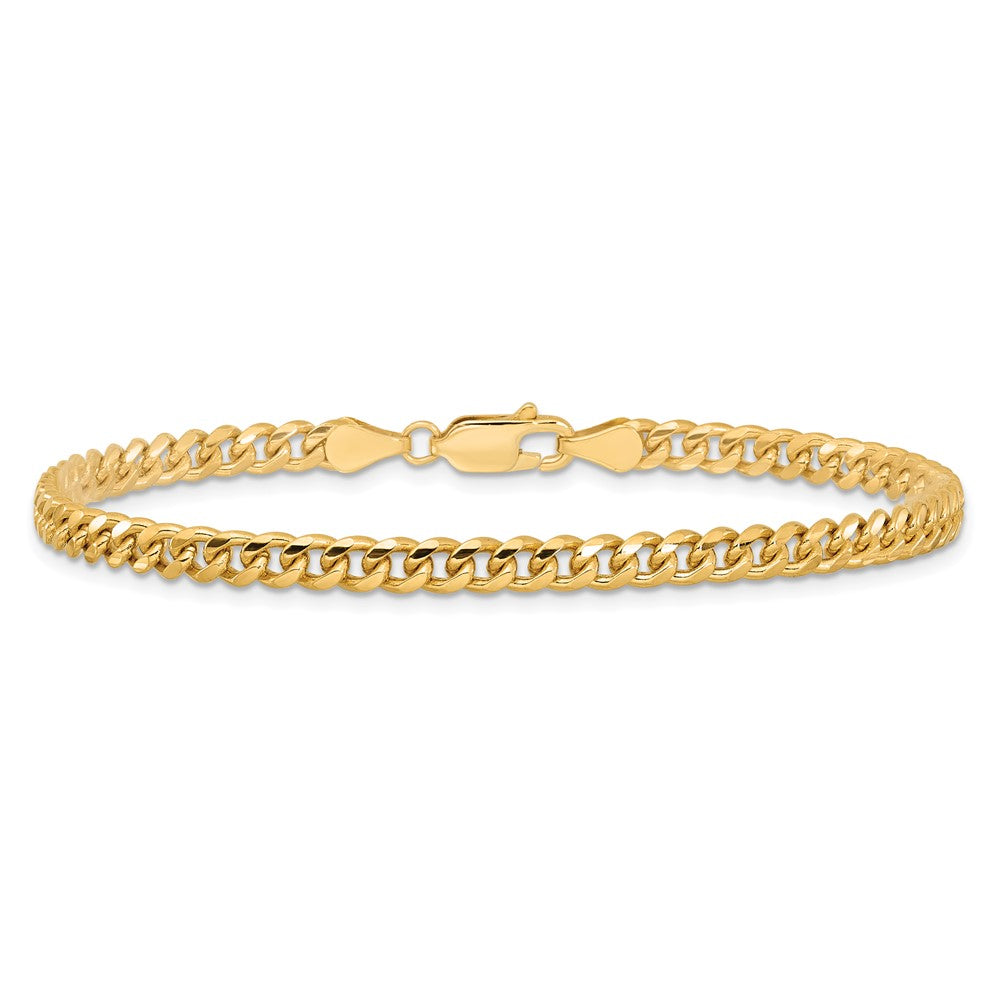14K 8 inch 4.25mm Solid Miami Cuban Link with Lobster Clasp Bracelet