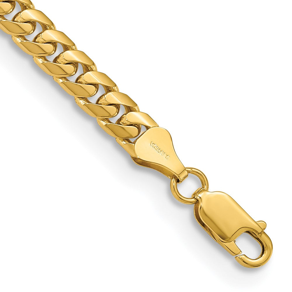 Solid;Polished;14k Yellow gold;Lobster