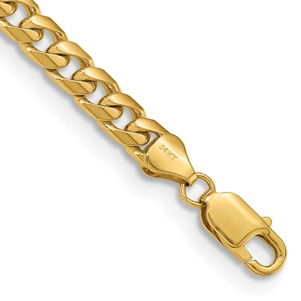 Solid;Polished;14k Yellow gold;Lobster