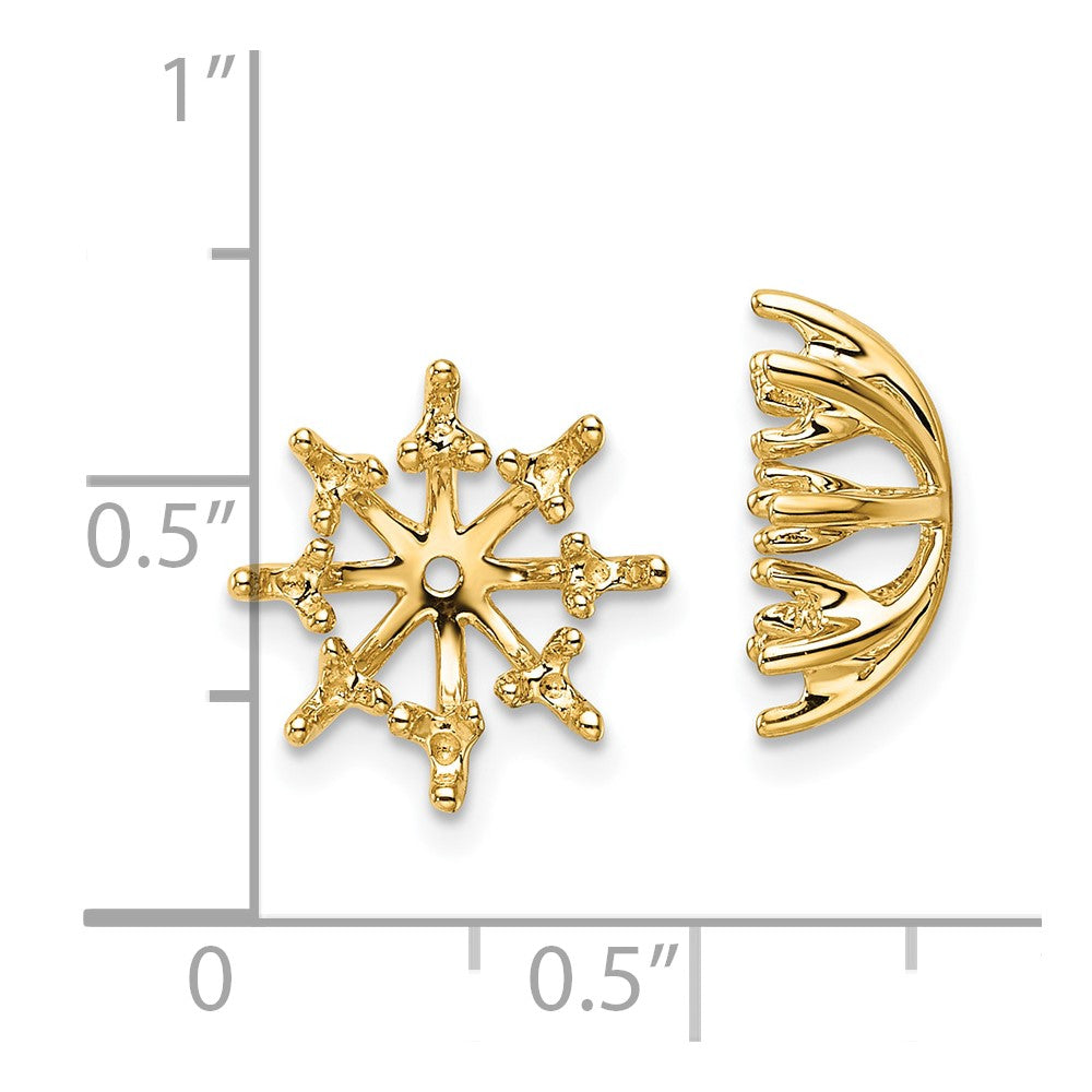 14k Fancy Diamond Earring Jacket Mountings