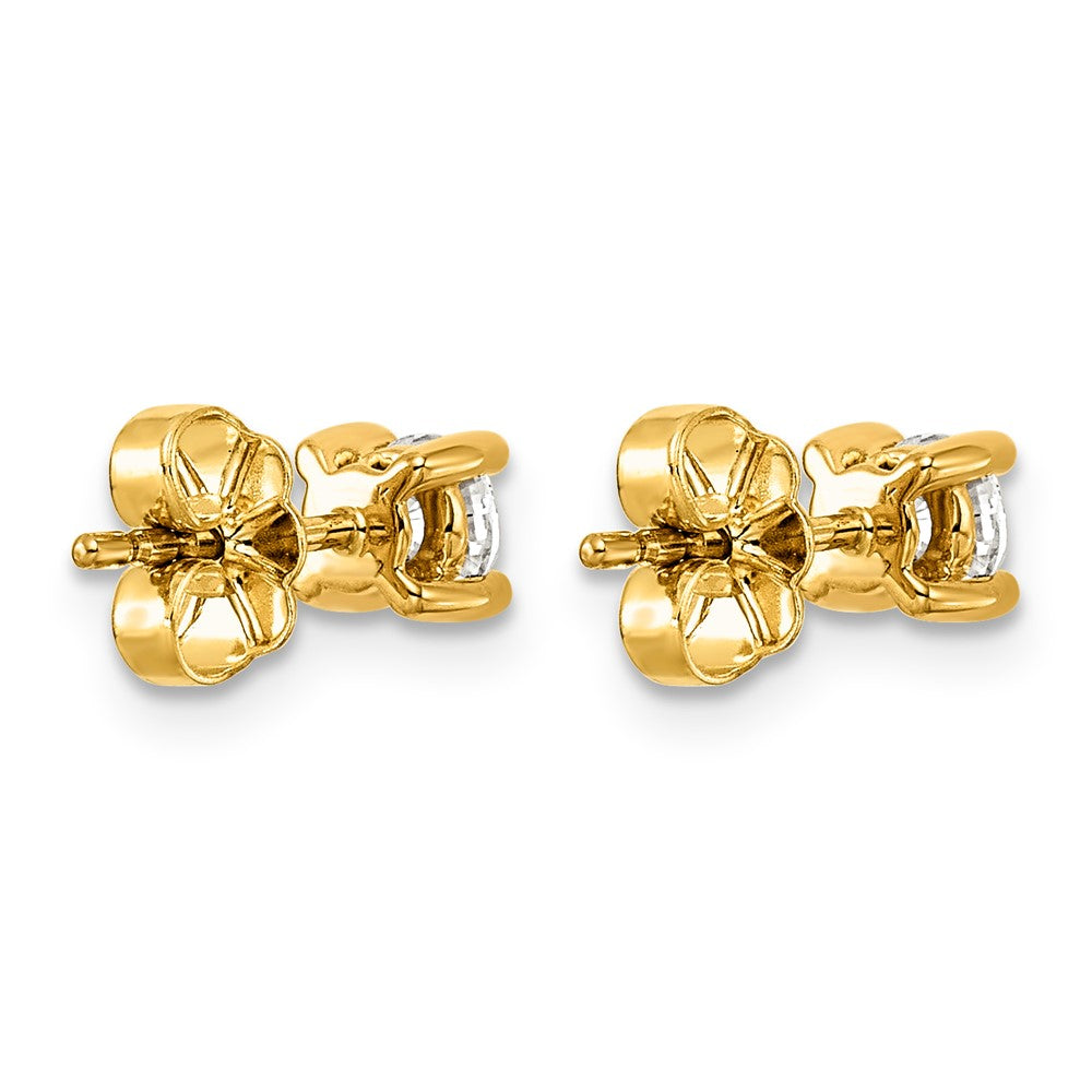 10k Round 4-Prong .50ct. Diamond Stud Earrings
