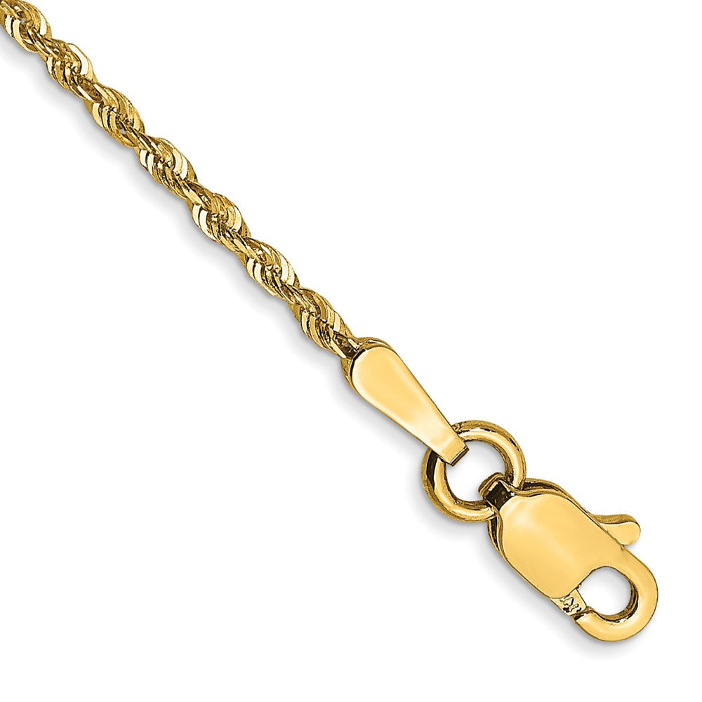 Solid;Diamond-cut;14k Yellow gold;Lobster;Special lengths avail.;Lightweight