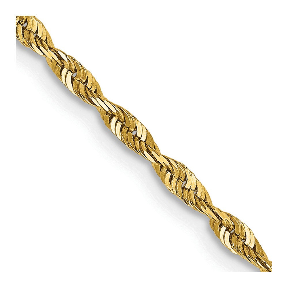 Solid;Diamond-cut;14k Yellow gold;Lobster;Special lengths avail.;Lightweight