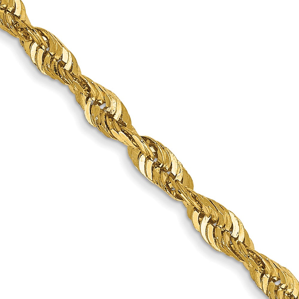 Solid;Diamond-cut;14k Yellow gold;Lobster;Special lengths avail.;Lightweight