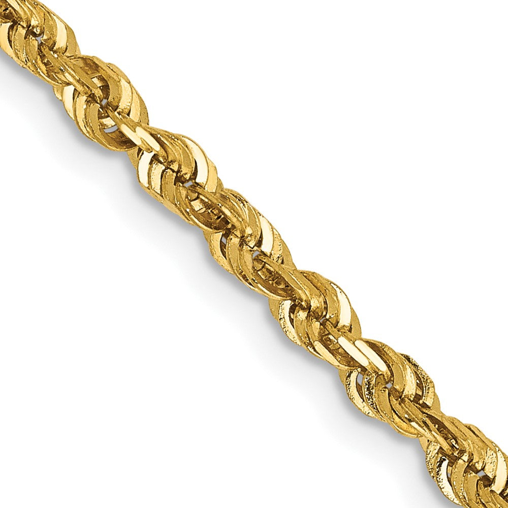 Solid;Diamond-cut;14k Yellow gold;Lobster;Special lengths avail.;Lightweight