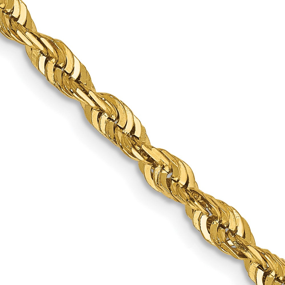 Solid;Diamond-cut;14k Yellow gold;Lobster;Special lengths avail.;Lightweight