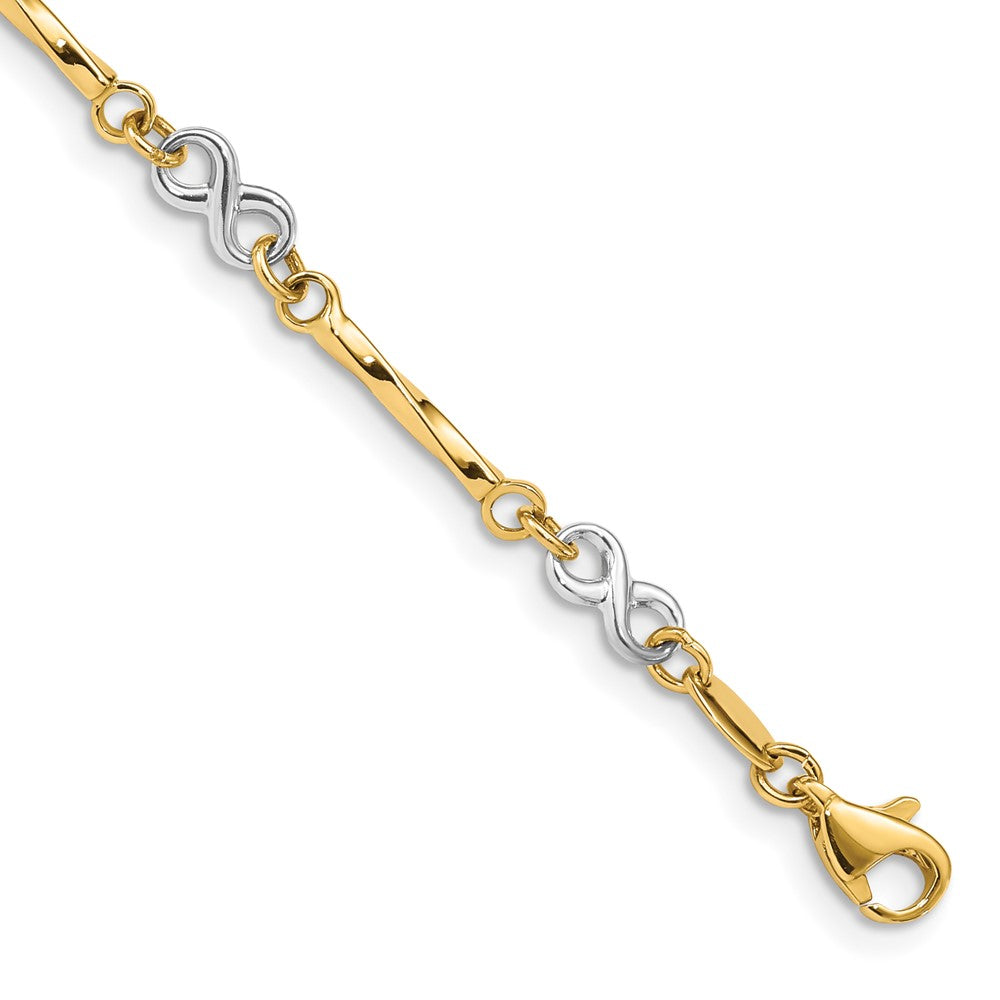 Polished;14K Two-tone;Hollow;Fancy lobster