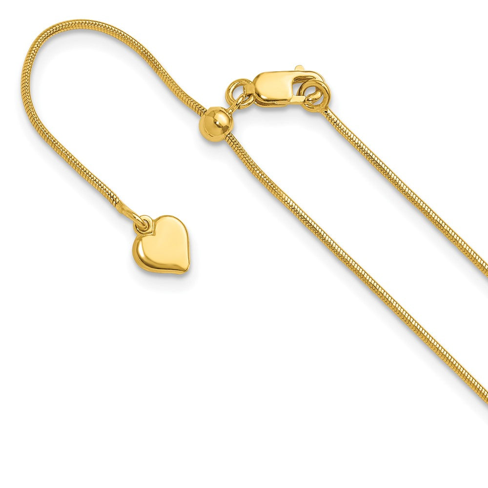 Polished;Lobster;Sterling silver;Gold-plated;Adjustable;30in Chain;Snake Chain