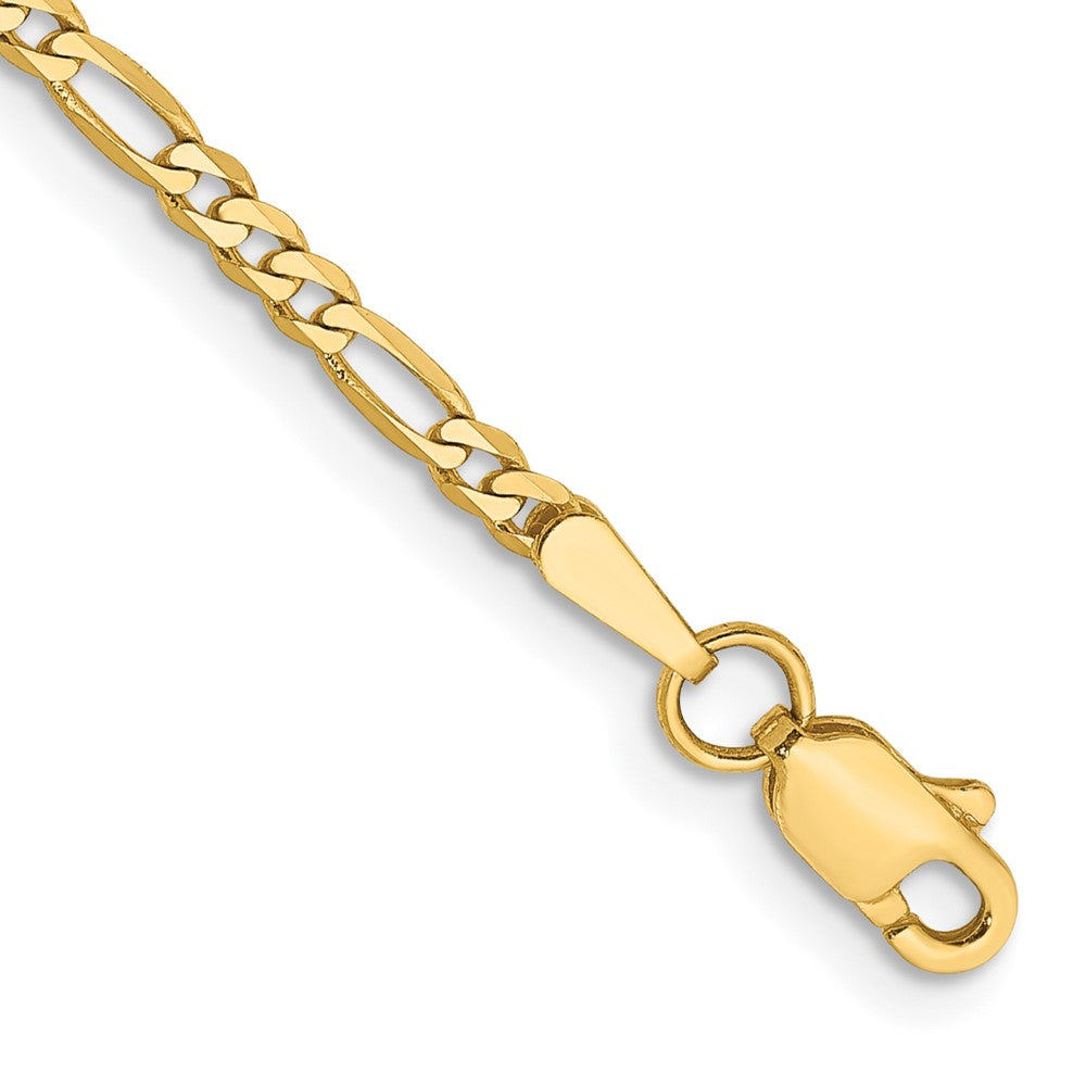 Solid;Polished;14k Yellow gold;Lobster;Flat