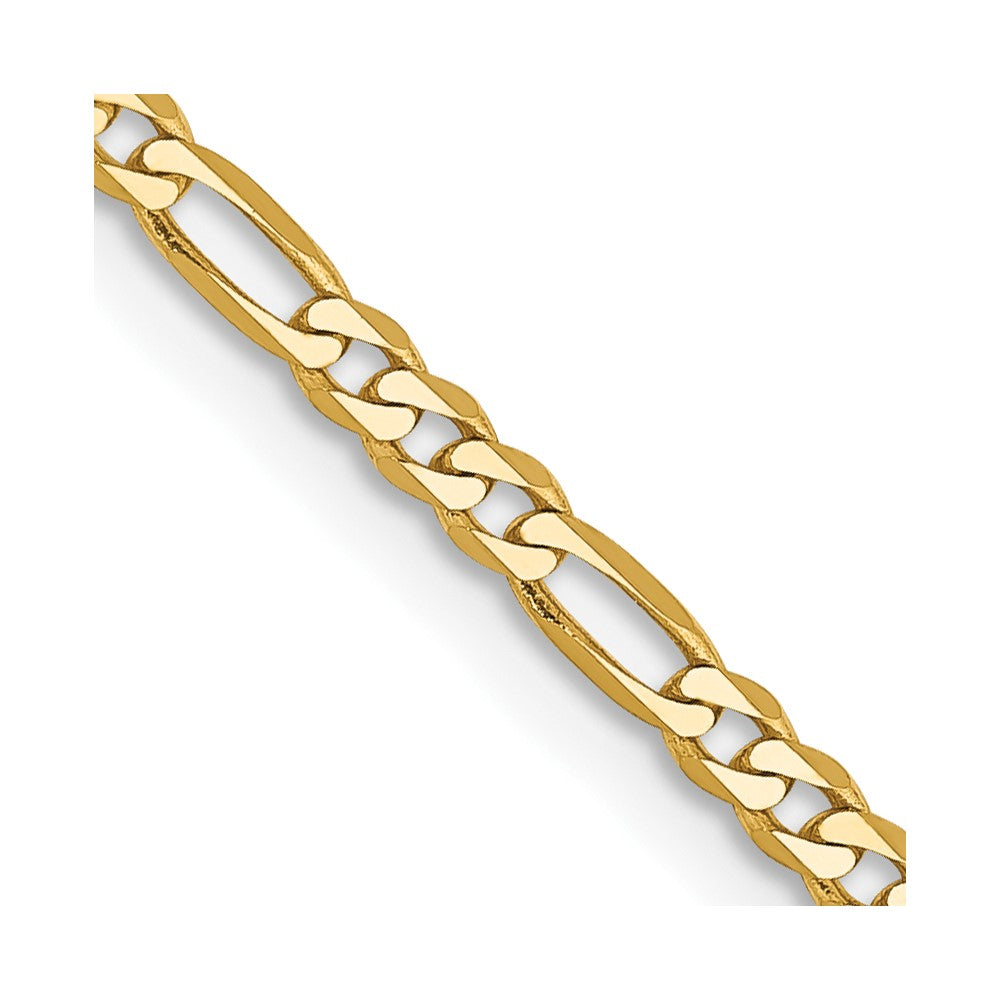 Solid;Polished;14k Yellow gold;Lobster;Flat