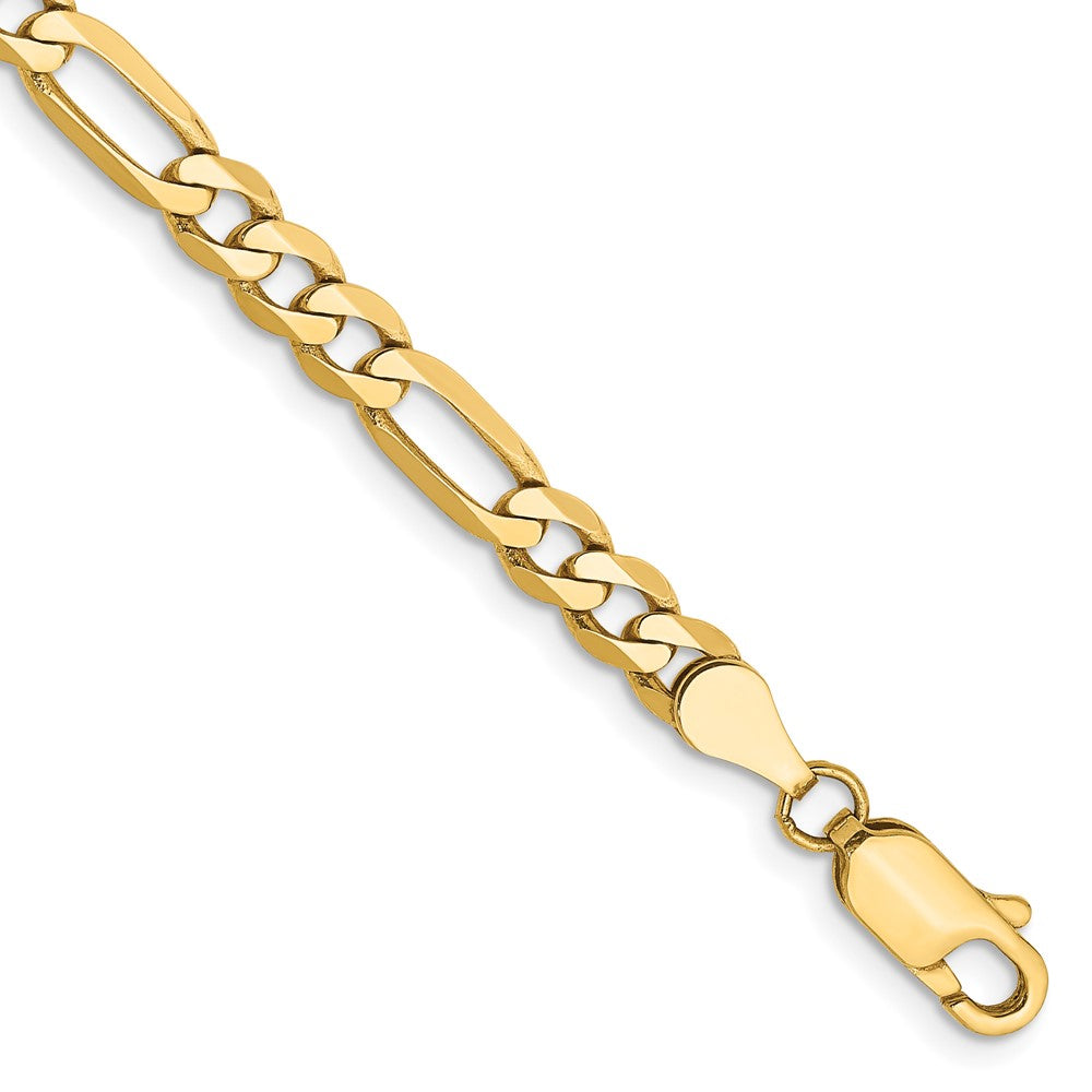 Solid;Polished;14k Yellow gold;Lobster;Flat