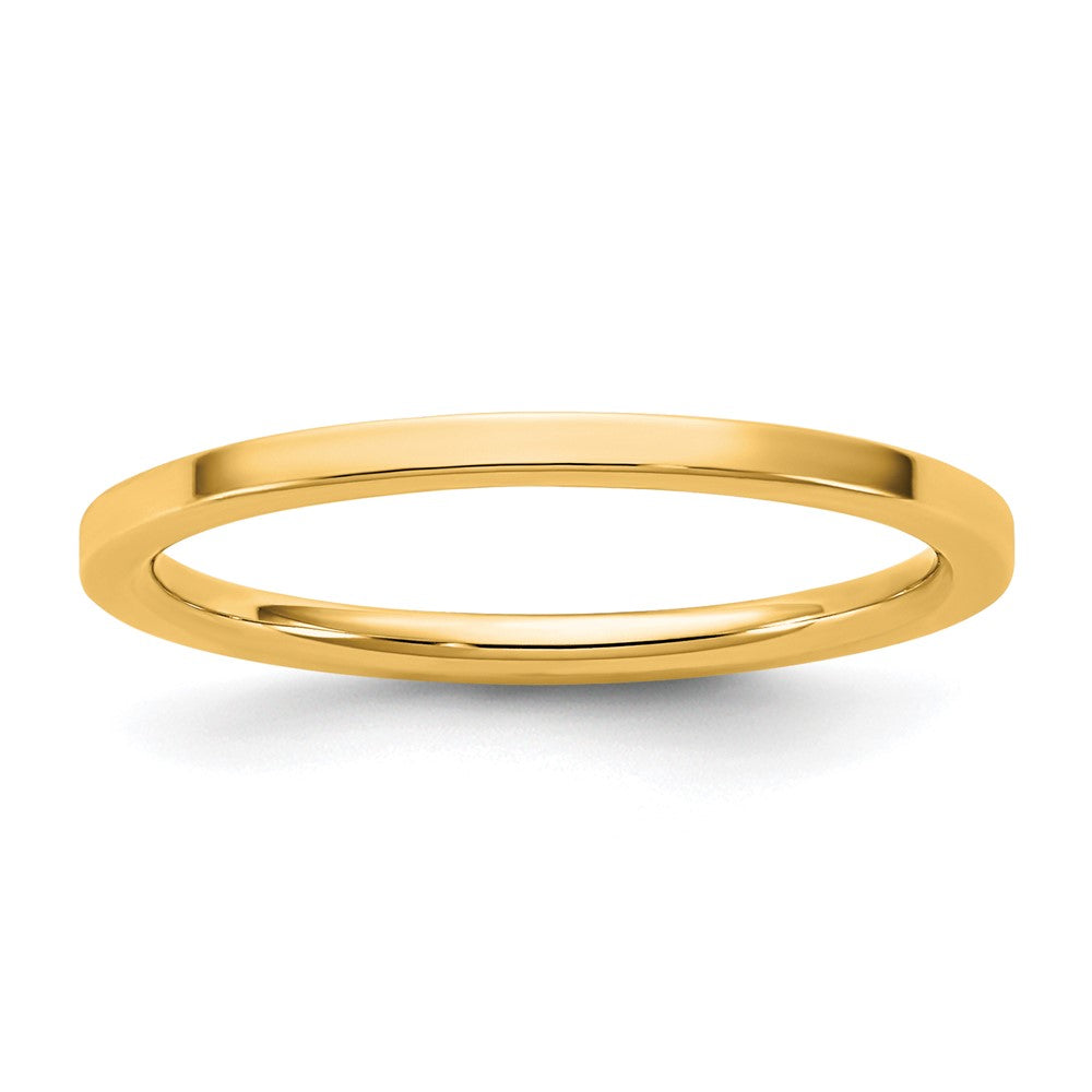 14KY 1.5mm Standard Flat Comfort Fit Band Size 10