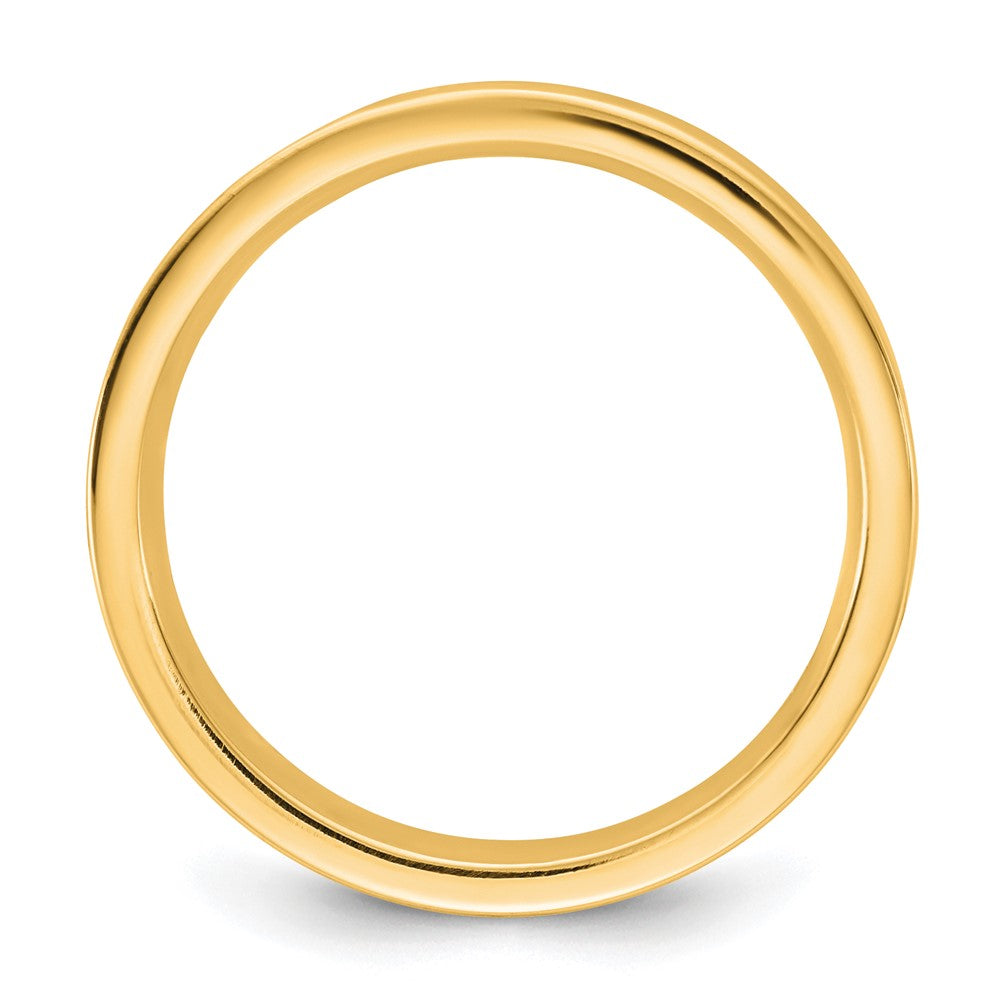 14KY 3.5mm Standard Flat Comfort Fit Band Size 7