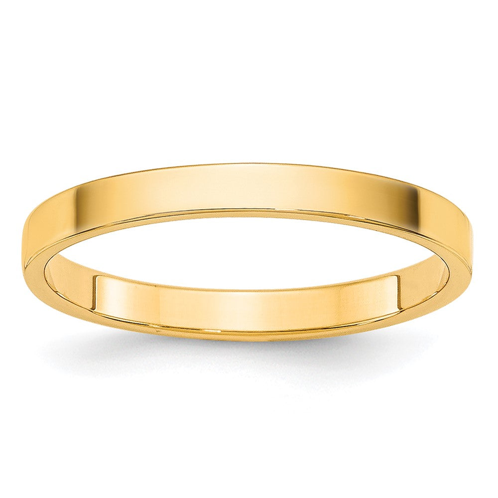 Solid;Polished;14k Yellow gold;Engravable;Lightweight;Flat;Machined