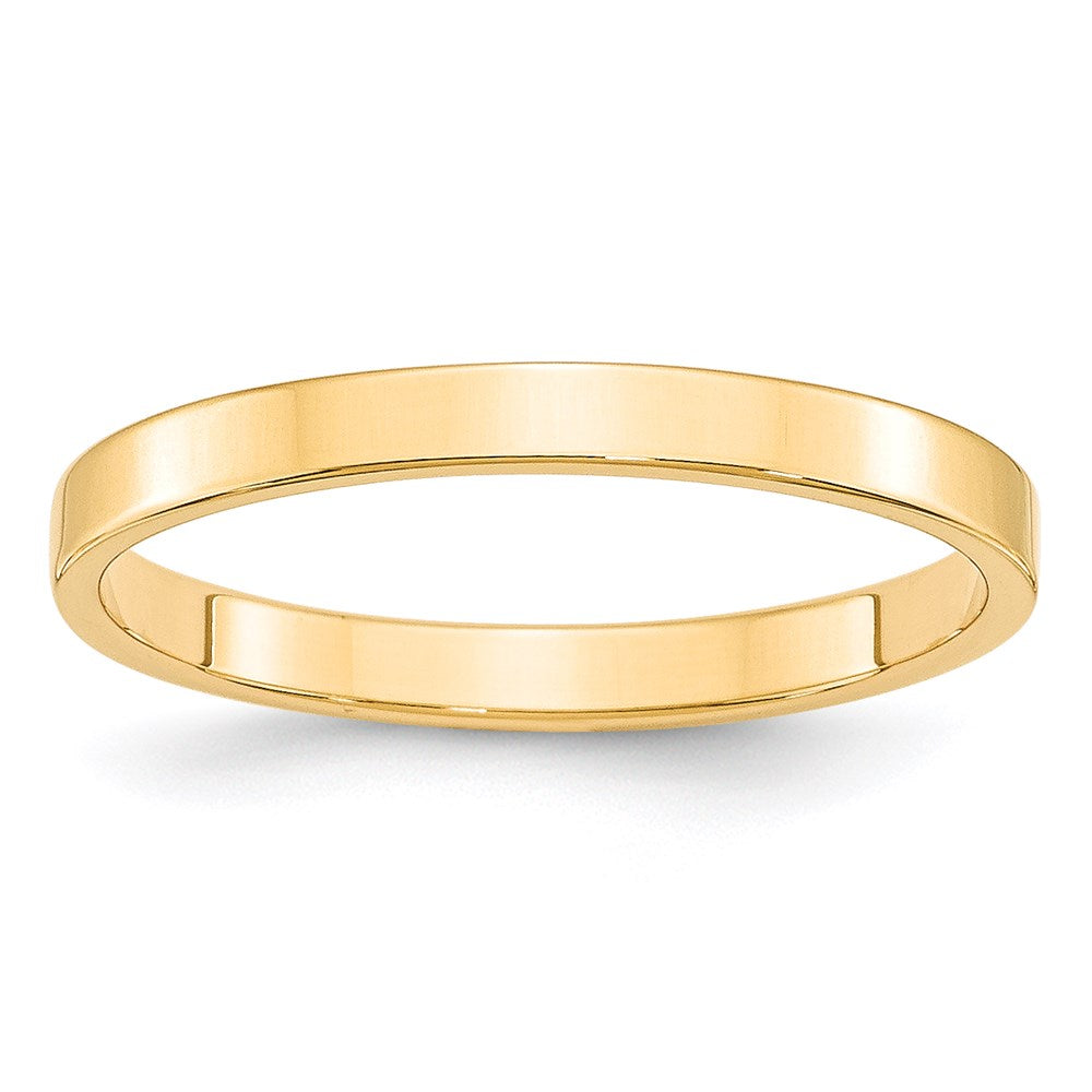 Solid;Polished;14k Yellow gold;Engravable;Lightweight;Flat;Machined