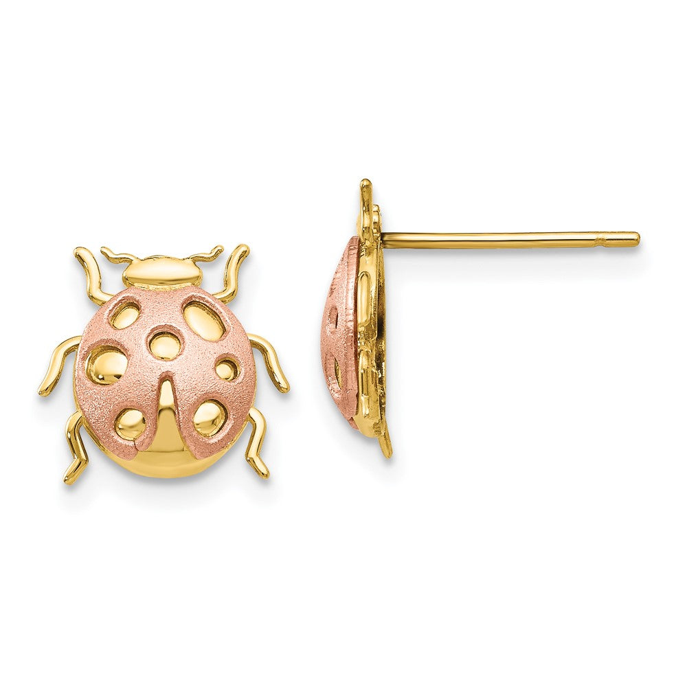 Polished;14K Two-tone;Post
