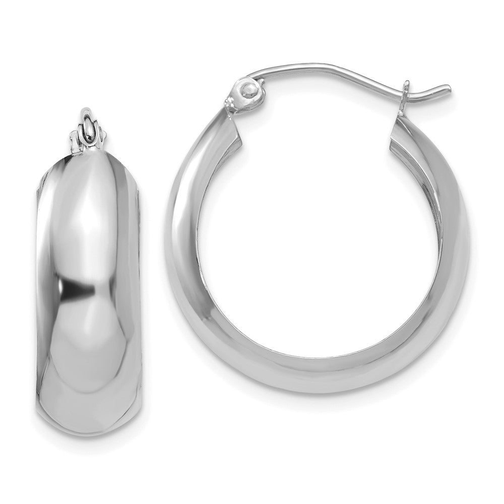 Polished;14K White gold;Stamped;Post